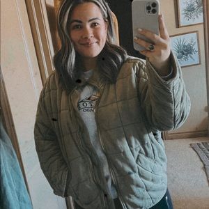 Free people quilted dolman jacket